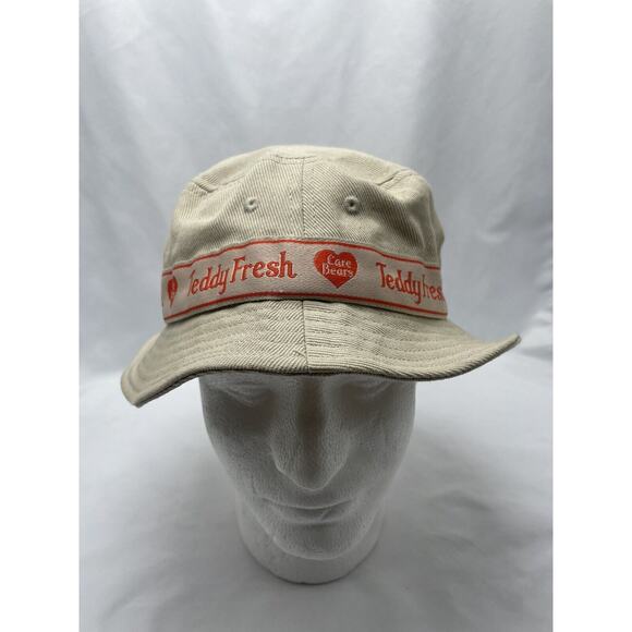 Rare Teddy Fresh Care Bears Bowler Bucket Tan Hat - Picture 1 of 7